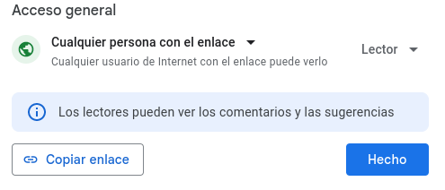 Compartir Documento desde Google Drive